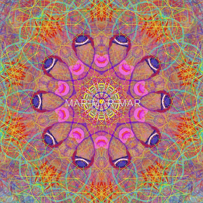 “Sacred Geometry “Hearts” by Mar with Thleudron” by MAR-MAR-MAR | Redbubble