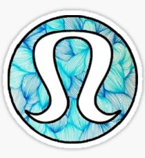 Lululemon Blue Pattern Sticker