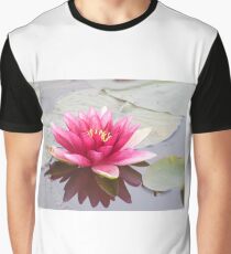 Pink water lily at the pond Graphic T-Shirt