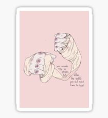 Unseen wounds Sticker