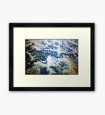 Topographic Framed Print
