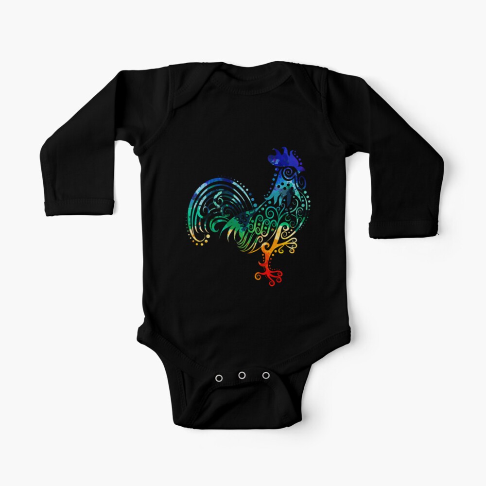 Inked Rooster Baby One-Piece