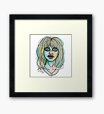 Big Bright Blue Eyes Framed Print