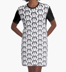 Netter sibirischer Schlittenhund T-Shirt Kleid