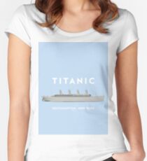 RMS Titanic Cruiser boat Women's Fitted Scoop T-Shirt