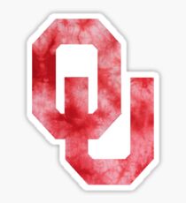 University of Oklahoma tie Dye Sticker