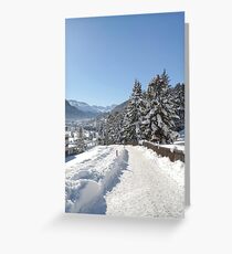 Winter in Switzerland Greeting Card