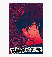 Persona 5 Protagonist Take Your Time Photographic Print