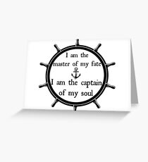Captain of my soul Greeting Card