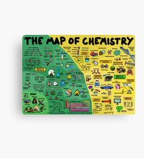 Die Karte der Chemie Leinwanddruck