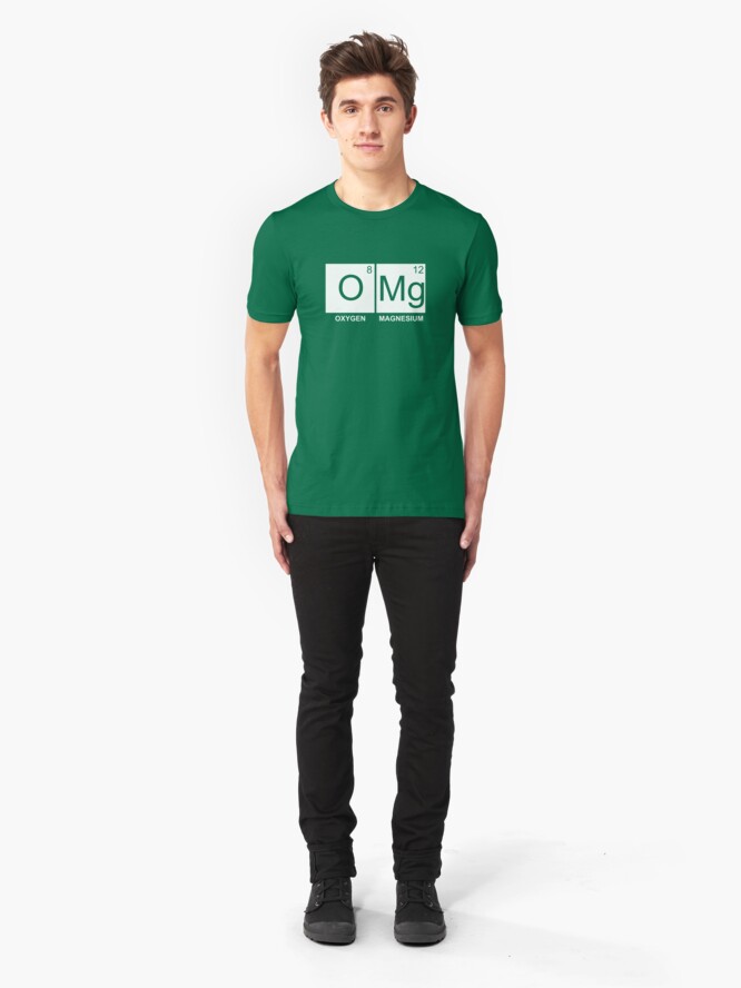Alternate view of O-Mg - Oxygen Magnesium Slim Fit T-Shirt