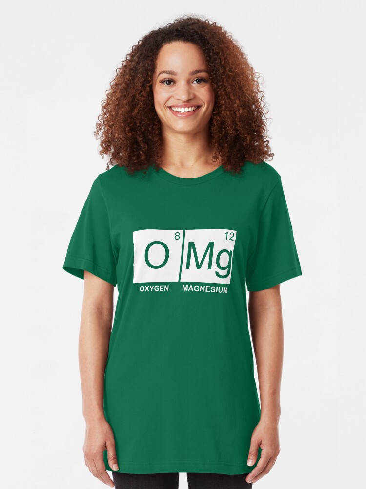 Alternate view of O-Mg - Oxygen Magnesium Slim Fit T-Shirt
