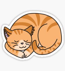 Orange Cat Stickers 