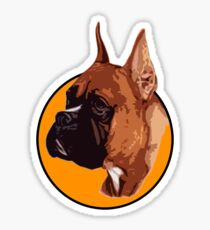 BOXER DOG PORTRAIT Sticker