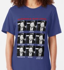 The Expressions of Tucker Carlson Slim Fit T-Shirt