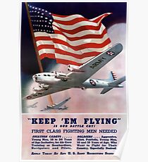 Keep 'Em Flying -- Army Air Corps Recruiting Poster