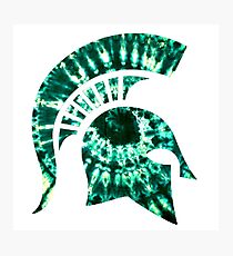 Michigan State Tie Dye Photographic Print