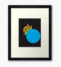 Planet Smash Framed Print