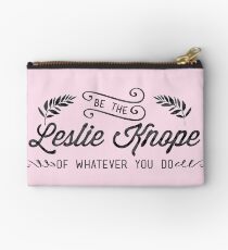 Be the Leslie Knope of Whatever You Do Zipper Pouch