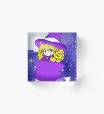 Little Witch feat puppy Acrylic Block