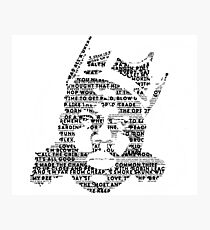 Biggie It Was All A Dream (White) Photographic Print