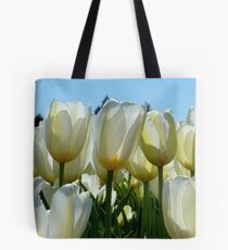 Heaven On Earth! - White Tulips - Rural New Zealand Tote Bag