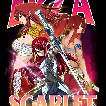 Erza Scarlet Pixel Art Kids T-Shirt by owopixels