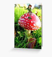Make A Wish It Can Come True! - Mushroom & Elf Greeting Card