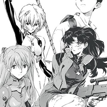 Neon Genesis Evangelion Manga Art Board Print for Sale by GeeknGo