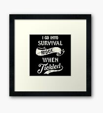 Tickle Survivor Framed Print