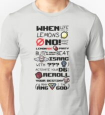 Camiseta ajustada La unión de Isaac, cuando la vida te da limones