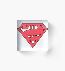 red super senate Acrylic Block