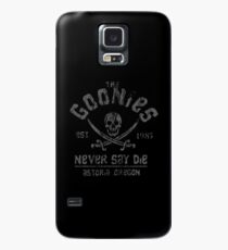The Goonies - Never Say Die - Grey on Black Case/Skin for Samsung Galaxy