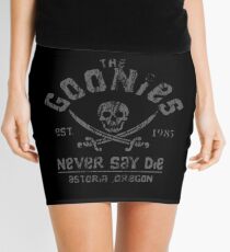 Die Goonies - Never Say Die - Grau auf Schwarz Minirock