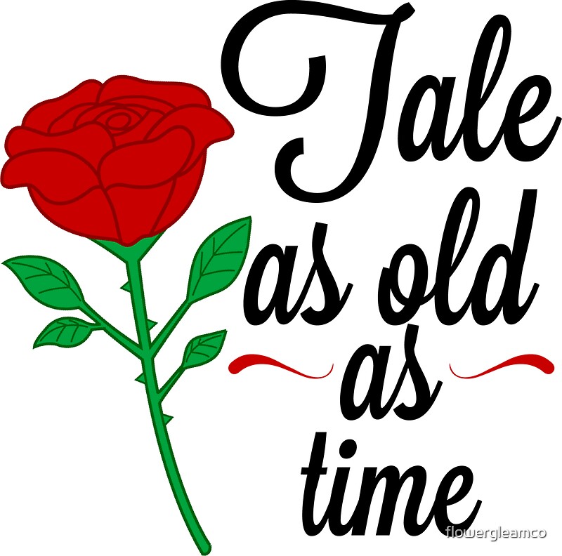 Download "Tale as old as time" Stickers by flowergleamco | Redbubble