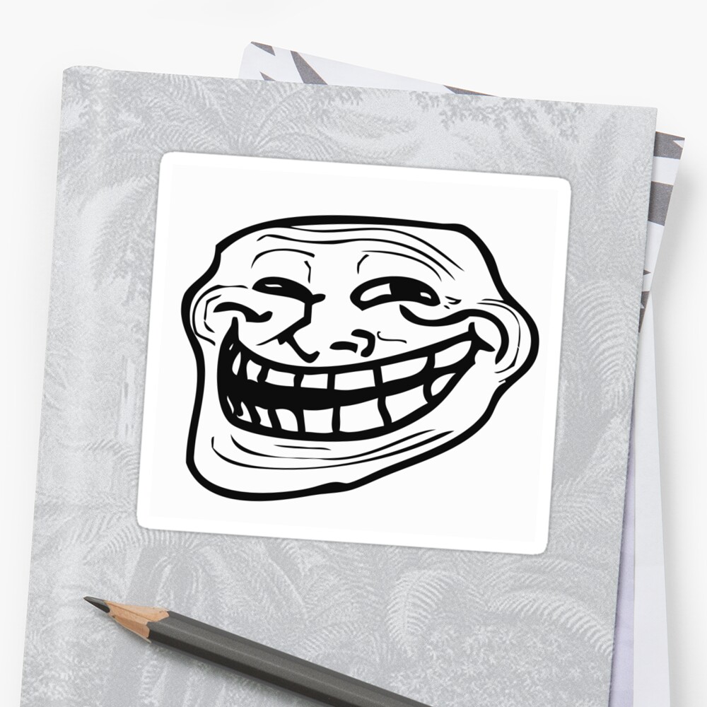 Troll Face Meme Memes Coolface Problem Stickers By Atakirus Redbubble