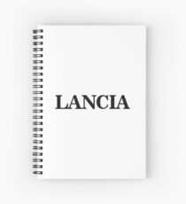 Lancia (black) Spiral Notebook