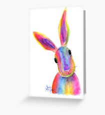Hase Rabbit PRiNTS 'ZIGGY' von Shirley MacArthur Grußkarte