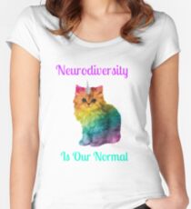 Neurodiversity Is Normal Women's Fitted Scoop T-Shirt
