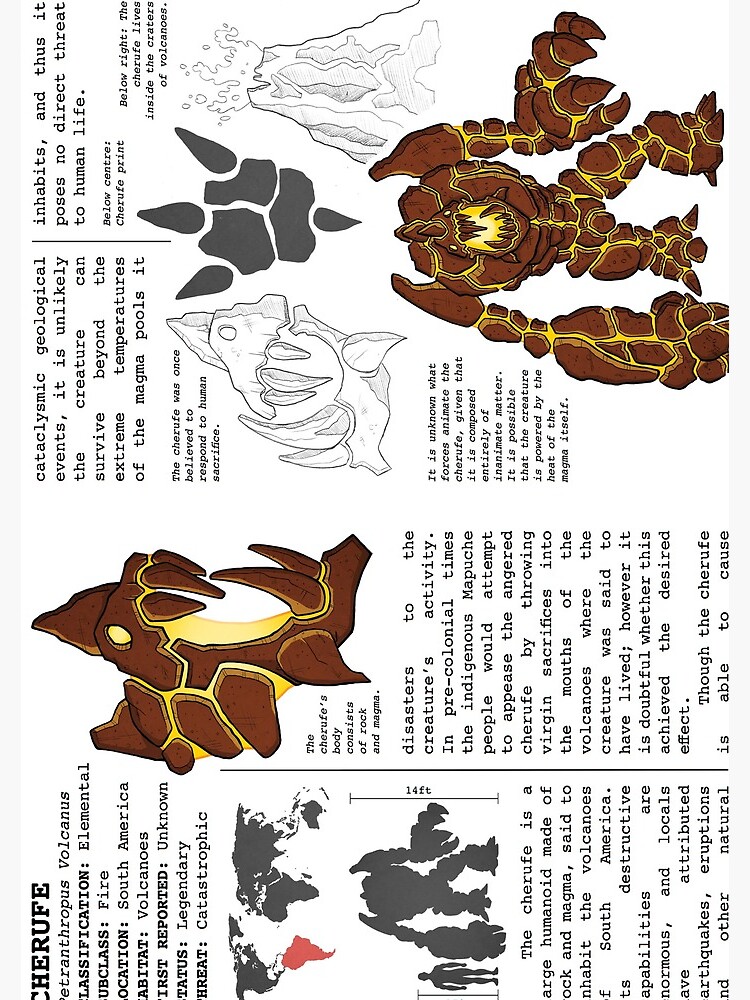 Monster Guide: Cherufe by ollierayart