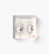 Bear's Guide to Spooning Acrylic Block