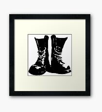 Skinhead Boots Framed Print
