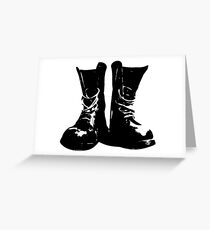 Skinhead Boots Greeting Card