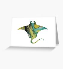 Manta ray Greeting Card