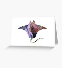 Manta ray Greeting Card
