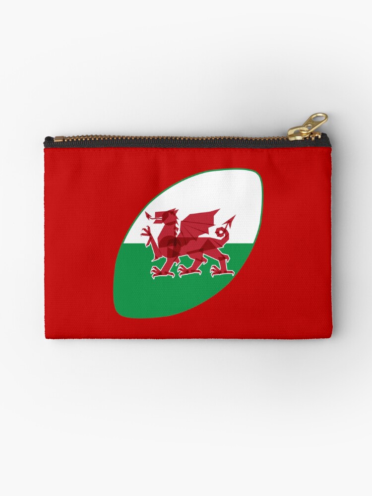 "Rugby Wales" Studio Pouches by fimbisdesigns Redbubble