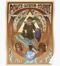 Art Nouveau Legend of Zelda Poster