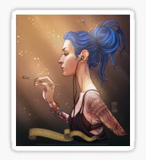 Karou Painting in Light Sticker