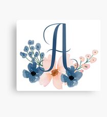 Monogram A Metal Print