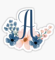 Monogram A Sticker